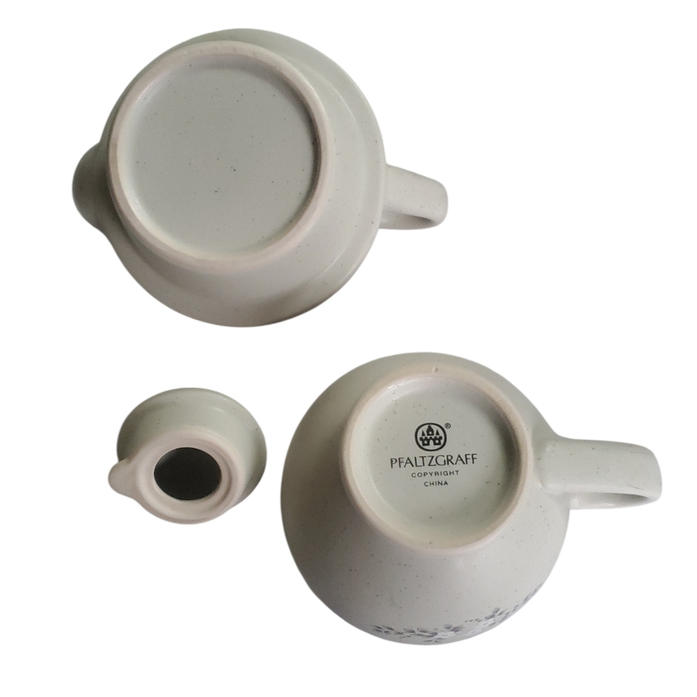 Pfaltzgraff Dinnerware Floral Pattern Individual Teapot Set - Picture 5 of 8